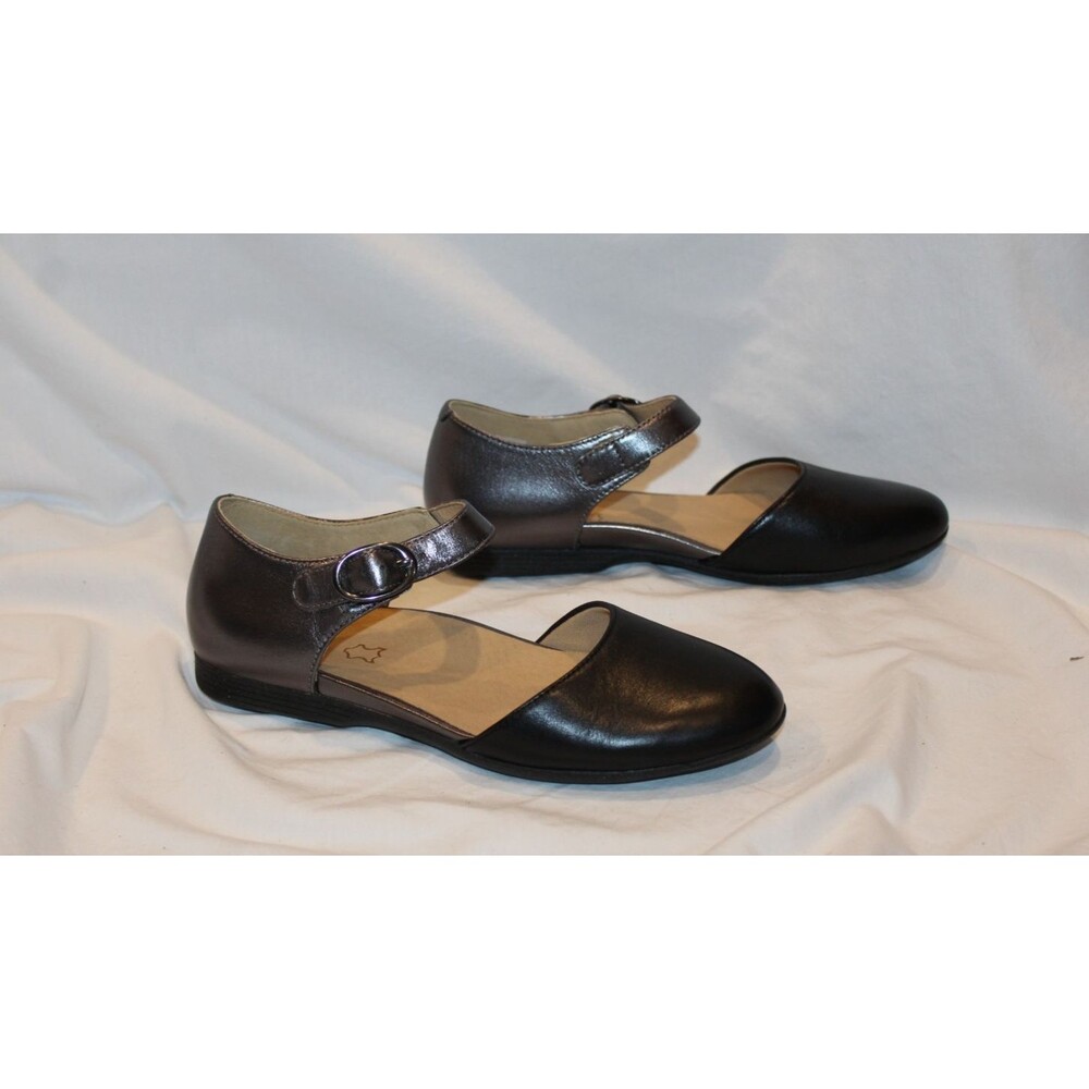 Dansko‎ Liv Pewter Metallic Nappa Leather Strap Mary Jane EU 39 US 8.5-9 NEW